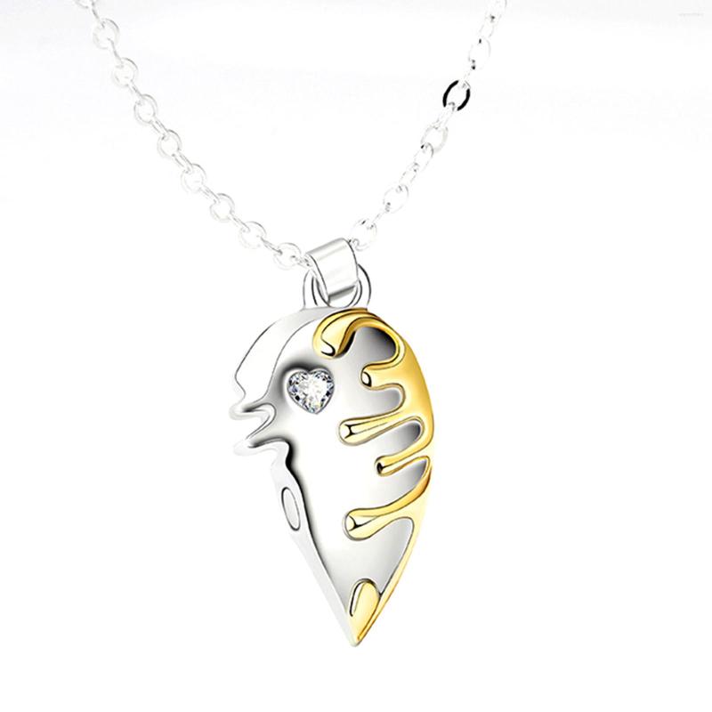 Chains 1 Pair Magnetic Couple Necklace Heart Shape Opposites Attracting Jewelry Gift For Lover
Chains 1 Pair Magnetic Couple Necklace Heart Shape Opposites Attracting Jewelry Gift For Lover