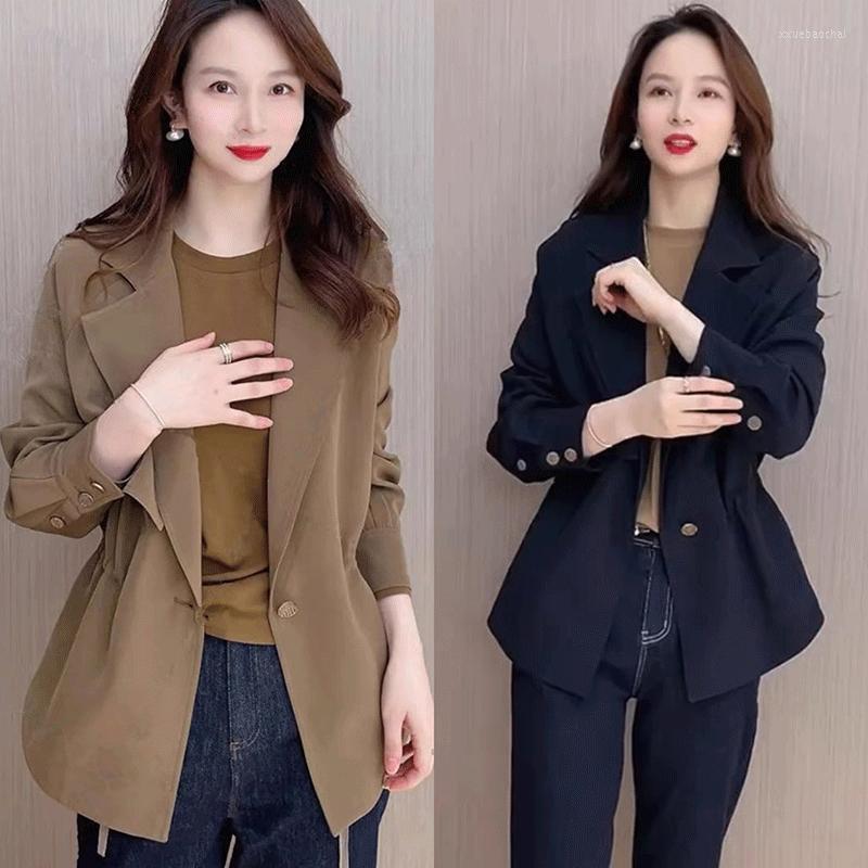 Women's Trench Coats Spring Autumn Women Coat Fashion Drawstring Waist Windbreaker Female Khaki Loose Overcoat Outwear Woman Tops
Women's Trench Coats Spring Autumn Women Coat Fashion Drawstring Waist Windbreaker Female Khaki Loose Overcoat Outwear Woman Tops