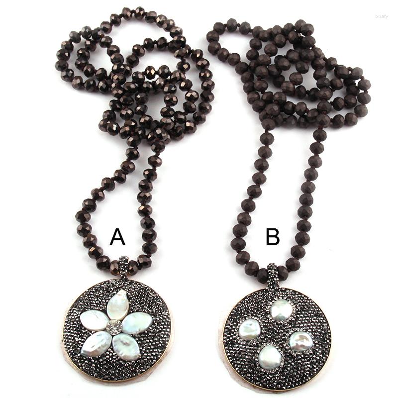 Pendant Necklaces Fashion Bohemian Tribal Jewelry 5x8 Crystal Glass Long Knotted Beads Circle Pearl Retro
Pendant Necklaces Fashion Bohemian Tribal Jewelry 5x8 Crystal Glass Long Knotted Beads Circle Pearl Retro