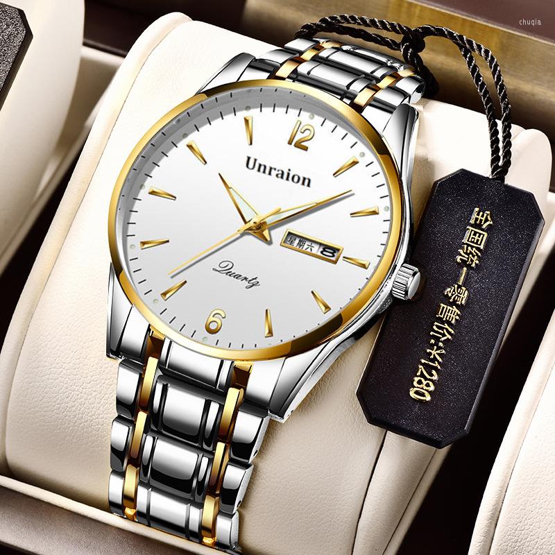 Wristwatches Luxury Watch Original Men Sports Quartz Steel Waterproof Dual Display Man Clock Watches For Relogio Masculino Wristwatch
Wristwatches Luxury Watch Original Men Sports Quartz Steel Waterproof Dual Display Man Clock Watches For Relogio Masculino Wristwatch