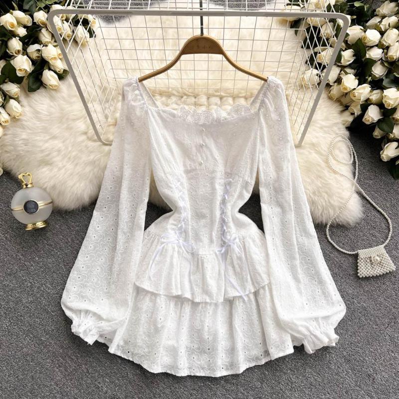 Casual Dresses ZCWXM Spring Ins Square Neck White Puffy Dress Women Long Puff Sleeve Chic Hook Flower Hollowed Slim Mini Beach
Casual Dresses ZCWXM Spring Ins Square Neck White Puffy Dress Women Long Puff Sleeve Chic Hook Flower Hollowed Slim Mini Beach
