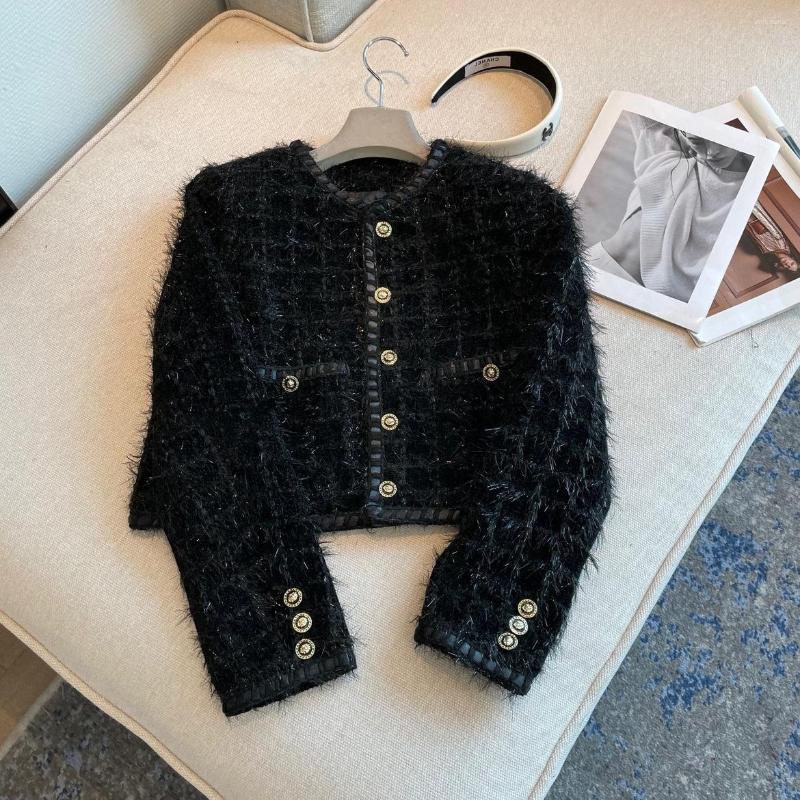 Women' Jackets Fragrant Black Coat Women' Autumn Short Celebrity Feather Woolen Female High Quality Jacket
Women' Jackets Fragrant Black Coat Women' Autumn Short Celebrity Feather Woolen Female High Quality Jacket