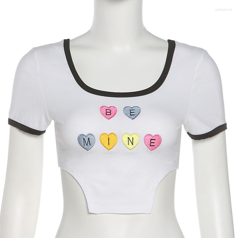 Women' T Shirts Spring Summer Style Women' Sexy Navel Fashion Love Heart Letter Embroidery T-shirt Women, Black
Women' T Shirts Spring Summer Style Women' Sexy Navel Fashion Love Heart Letter Embroidery T-shirt Women, Black