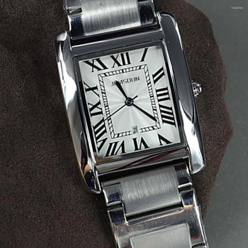 Wristwatches Original Classic Brand Quartz Mens Watches Square Silver Simple Watch Sports Stainless Steel Waterproof Clock Relogio Masculino, J-23-e
Wristwatches Original Classic Brand Quartz Mens Watches Square Silver Simple Watch Sports Stainless Steel Waterproof Clock Relogio Masculino, J-23-e