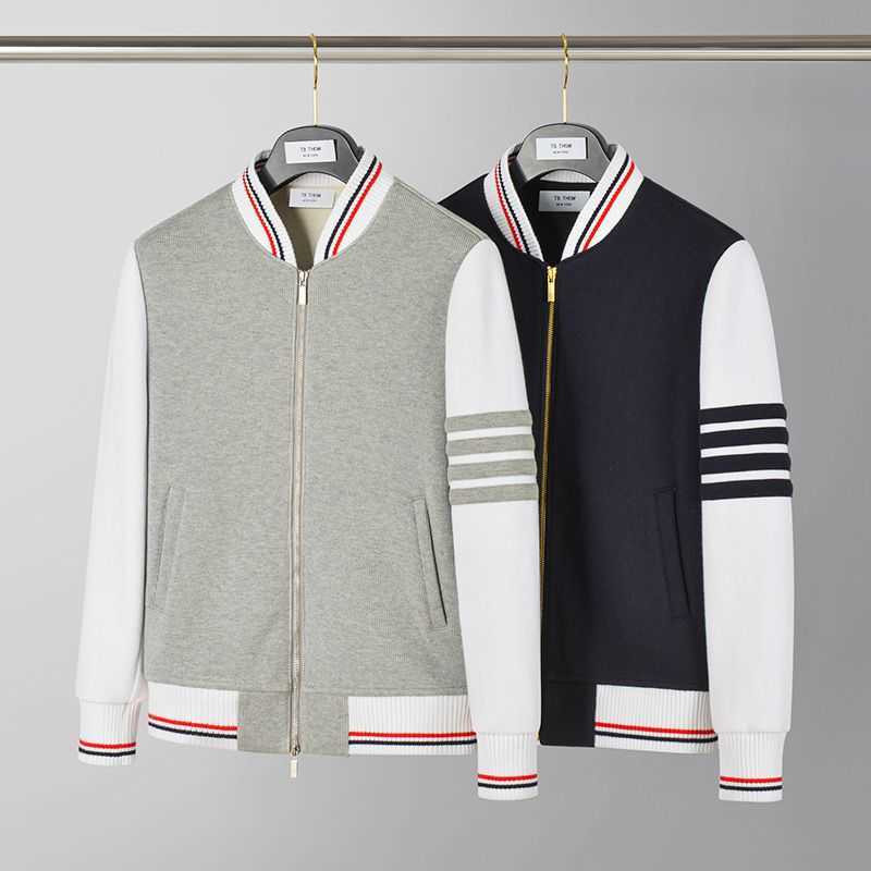 French Rib Heavy Weight 580g High-end Baseball Jacket Men's and Women's Fashion Tb Winter Thickened Thermal, Light gray
French Rib Heavy Weight 580g High-end Baseball Jacket Men's and Women's Fashion Tb Winter Thickened Thermal, Light gray