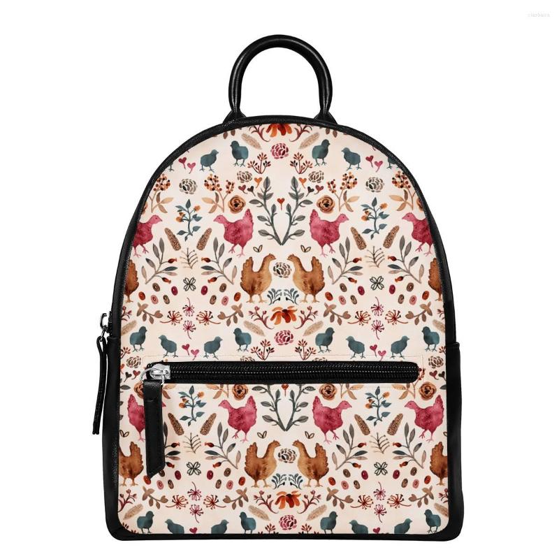School Bags Chicken And Flower Print Female Backpack Supplies Schoolbag Women Casual Book Bag For Girls Mochila, Chicken 4
School Bags Chicken And Flower Print Female Backpack Supplies Schoolbag Women Casual Book Bag For Girls Mochila, Chicken 4