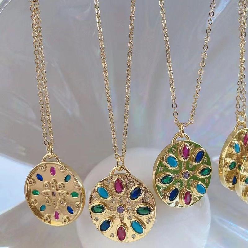 Pendant Necklaces 5Pcs Micro Colorful Crystal Zircon Pave Necklace With High Quality Gold Chain Jewelry For Woman Daily Life
Pendant Necklaces 5Pcs Micro Colorful Crystal Zircon Pave Necklace With High Quality Gold Chain Jewelry For Woman Daily Life