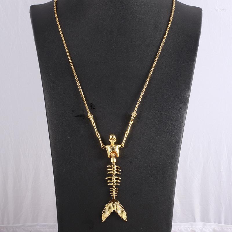 Pendant Necklaces European And American Personality Skull Mermaid Couple Necklace Sweater Chain
Pendant Necklaces European And American Personality Skull Mermaid Couple Necklace Sweater Chain