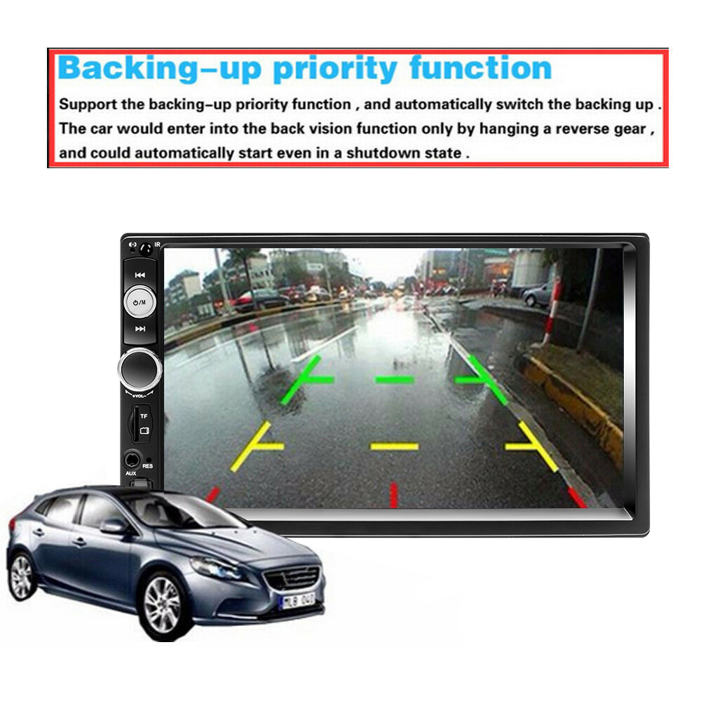 New 2 din Portable DVD Player Car DVD 7" HD Autoradio Multimedia Player 2DIN Touch Screen Auto Car Stereo MP5 Bluetooth USB TF FM Camera