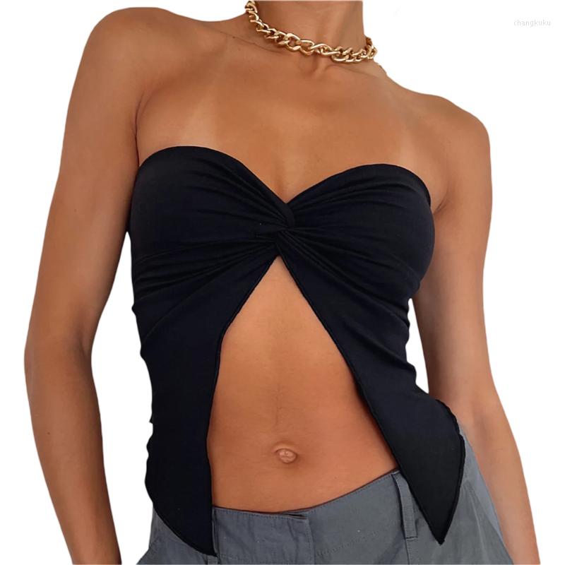 Women' Tanks Xingqing Tube Tops For Women Summer Strapless Off Shoulder Open Front Asymmetrical Hem Wrap Chest Tank Y2k Vest Streetwear, As photo shows
Women' Tanks Xingqing Tube Tops For Women Summer Strapless Off Shoulder Open Front Asymmetrical Hem Wrap Chest Tank Y2k Vest Streetwear, As photo shows