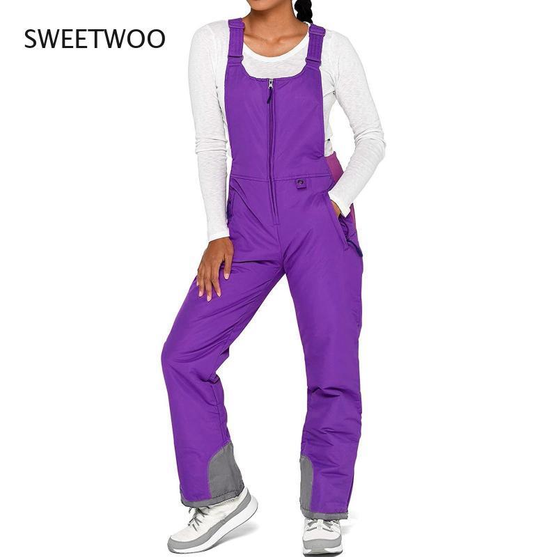 Skiing Pants Women' Overalls Solid Color Pockets One-piece Suspenders Zipper Waterproof And Warm Jumpsuit Snow Suit, Black
Skiing Pants Women' Overalls Solid Color Pockets One-piece Suspenders Zipper Waterproof And Warm Jumpsuit Snow Suit, Black