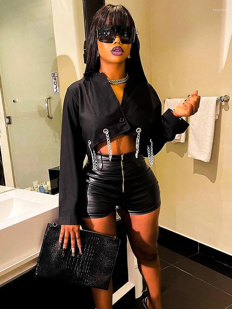 Women' Blouses HAOYUAN Fashion 2023 Black Shirts For Women Crop Tops Summer Cardigan Elegant Clothes Button Up Long Sleeve Chain
Women' Blouses HAOYUAN Fashion 2023 Black Shirts For Women Crop Tops Summer Cardigan Elegant Clothes Button Up Long Sleeve Chain