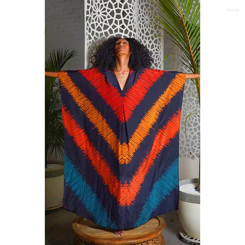 Women's Swimwear Colorful Striped Cover Ups For Women V Neck Loose Beach Wear Blouse Holiday Oversized Bikini Up Vestdios 
Women's Swimwear Colorful Striped Cover Ups For Women V Neck Loose Beach Wear Blouse Holiday Oversized Bikini Up Vestdios