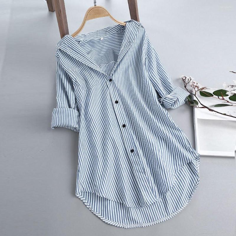 Women's Blouses Autumn Blouse Women Shirts Stripe Cotton Long Sleeve Turn-down Collar Button Loose Temperament Elegant, Pink
Women's Blouses Autumn Blouse Women Shirts Stripe Cotton Long Sleeve Turn-down Collar Button Loose Temperament Elegant, Pink