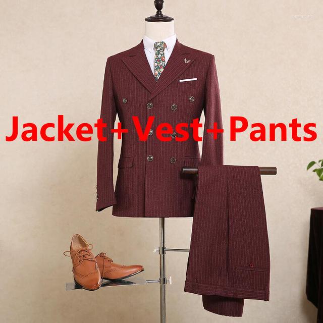 Men' Suits Customize Wine Red For Weddings Italy Fitted Pinstripe Gentle Cotton Blazers 3-piece Mens Dress Suit, 2pcs
Men' Suits Customize Wine Red For Weddings Italy Fitted Pinstripe Gentle Cotton Blazers 3-piece Mens Dress Suit, 2pcs