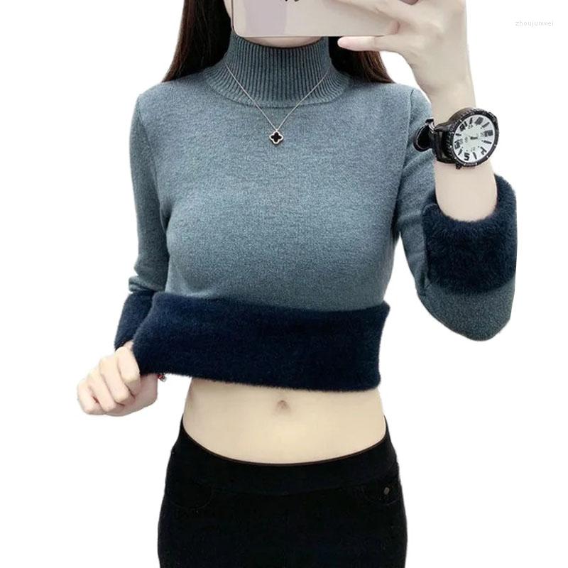 Women's Sweaters Autumn Winter Women Sweater Pullover 2023 Fashion Long Sleeve Half Turtleneck Velvet Warm Knitted Jumper Female Tops, Coffee
Women's Sweaters Autumn Winter Women Sweater Pullover 2023 Fashion Long Sleeve Half Turtleneck Velvet Warm Knitted Jumper Female Tops, Coffee