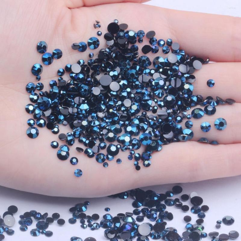 Nail Art Decorations Non Fix Resin Rhinestones 2-6mm And Mixed Sizes Navy Blue AB Round Flatback Glue On Stones DIY Nails Garment Supplies
Nail Art Decorations Non Fix Resin Rhinestones 2-6mm And Mixed Sizes Navy Blue AB Round Flatback Glue On Stones DIY Nails Garment Supplies