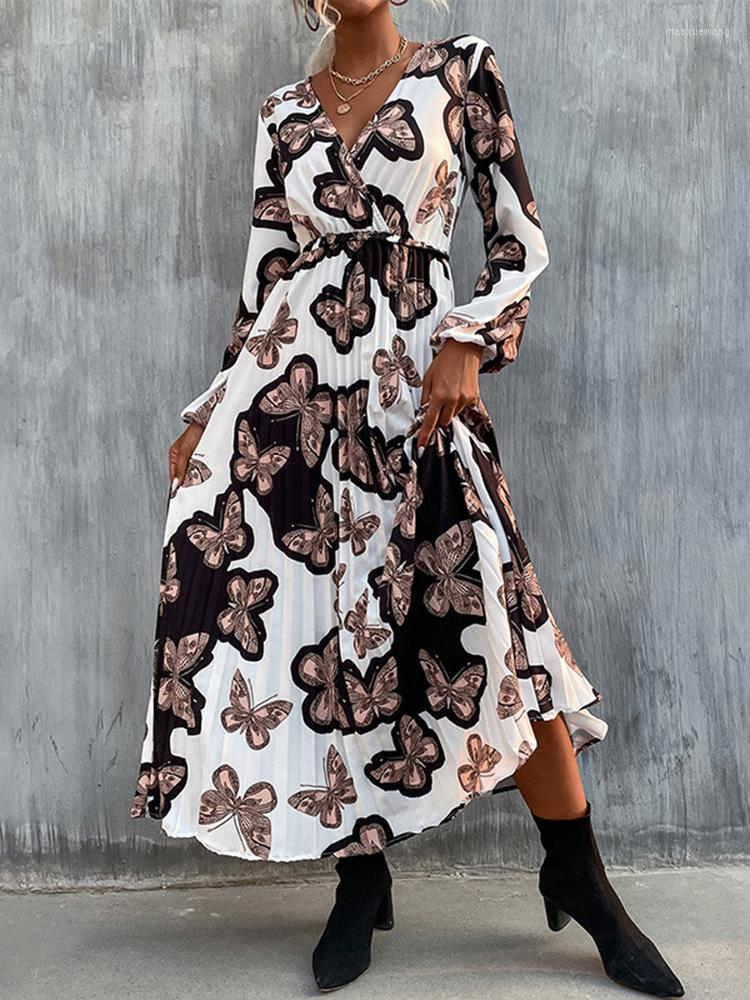 Casual Dresses Jastie Fashion Butterfly Printed Long Dress Women Sleeve V Neck Retro Summer Beach Oversized Vestidos Female, White
Casual Dresses Jastie Fashion Butterfly Printed Long Dress Women Sleeve V Neck Retro Summer Beach Oversized Vestidos Female, White