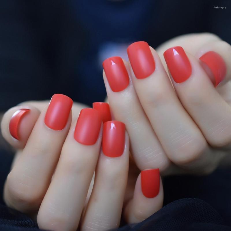 False Nails Cardinal Natural Fake Matte Red Glossy Tip Medium Ladies Decorative Nail Art Tips With Adhesive, L5015
False Nails Cardinal Natural Fake Matte Red Glossy Tip Medium Ladies Decorative Nail Art Tips With Adhesive, L5015