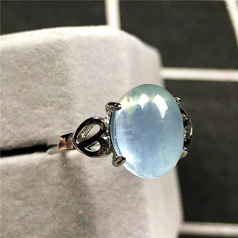 Cluster Rings 11x9mm Top Natural Aquamarine Ring For Woman Lady Man Ocean Blue Crystal Oval Beads Stone Silver Adjustable Jewelry
Cluster Rings 11x9mm Top Natural Aquamarine Ring For Woman Lady Man Ocean Blue Crystal Oval Beads Stone Silver Adjustable Jewelry
