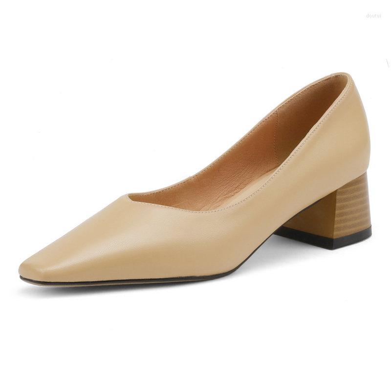Dress Shoes Women Spring Summer Shallow Square Heels Pumps Female Genuine Leather 2023 Trend Party Working Woman, Beige
Dress Shoes Women Spring Summer Shallow Square Heels Pumps Female Genuine Leather 2023 Trend Party Working Woman, Beige