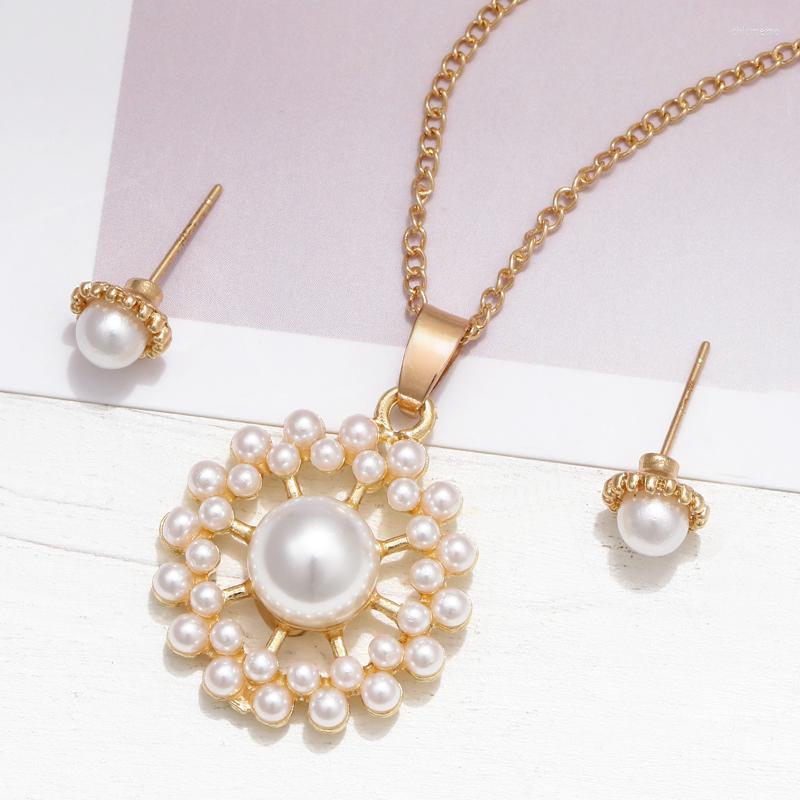 Necklace Earrings Set MINHIN Gold Color Chain Pearl For Women Pendant Appointment Costume Jewelry, Picture shown
Necklace Earrings Set MINHIN Gold Color Chain Pearl For Women Pendant Appointment Costume Jewelry, Picture shown