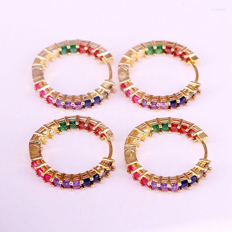 Hoop Earrings 4Pairs Rainbow Cz Earring High Quality Gold Filled Circle Colorful Cubic Zirconia For Lady Jewelry
Hoop Earrings 4Pairs Rainbow Cz Earring High Quality Gold Filled Circle Colorful Cubic Zirconia For Lady Jewelry
