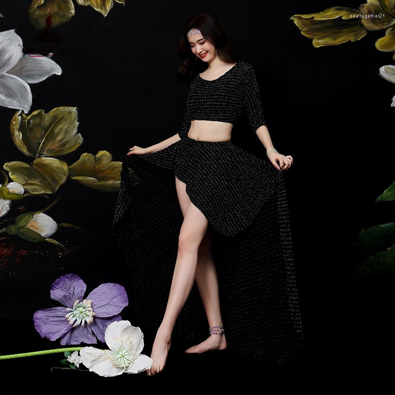 Stage Wear Belly Dance Costume For Women Half Sleeves Top Split Slim Skirt 2pcs Oriental Suit Female Children Dancing Outfit, Black
Stage Wear Belly Dance Costume For Women Half Sleeves Top Split Slim Skirt 2pcs Oriental Suit Female Children Dancing Outfit, Black