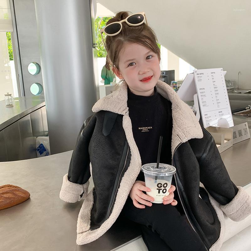 Jackets Girls Boys Winter PU Coats Cashmere Warm Fake Leather Coat Jacket Kids Birthday Casual Clothes Children Overcoats 2-12T, Black
Jackets Girls Boys Winter PU Coats Cashmere Warm Fake Leather Coat Jacket Kids Birthday Casual Clothes Children Overcoats 2-12T, Black