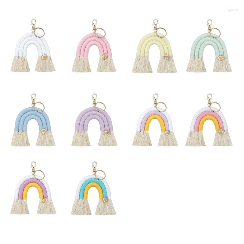 Keychains Women Girl Weaving Rainbow Tassel Keychain Car Keyring Holder Bag Wallet Purse Mini Boho For C1FC
Keychains Women Girl Weaving Rainbow Tassel Keychain Car Keyring Holder Bag Wallet Purse Mini Boho For C1FC