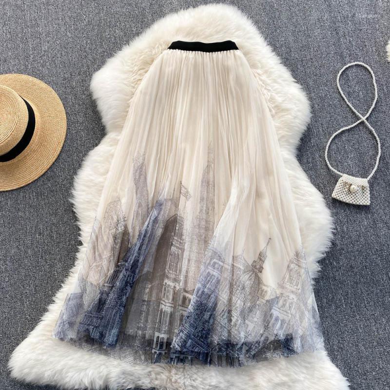 Skirts 2023 Summer Elastic High Waist Sweet Mesh Skirt Casual Loose Simple Solid Color Elegant Women Pleated, Black
Skirts 2023 Summer Elastic High Waist Sweet Mesh Skirt Casual Loose Simple Solid Color Elegant Women Pleated, Black