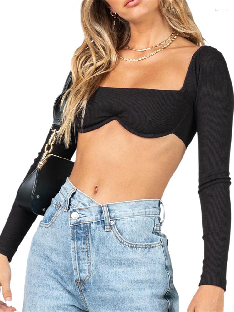 Women' T Shirts Hirigin Y2k Women' Crop Top Rib Knit Tops Sexy Long Sleeve Square Neck Solid Tank Stretchy Blouse Streetwear, Black
Women' T Shirts Hirigin Y2k Women' Crop Top Rib Knit Tops Sexy Long Sleeve Square Neck Solid Tank Stretchy Blouse Streetwear, Black