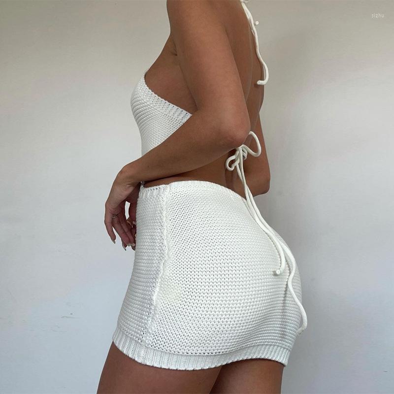 Casual Dresses Women Beach Bodycon Dress Summer Sleeveless Halterneck Bandage Backless Kntted Wrapped Mini Vestidos Sexy Club Streetwear, Beige
Casual Dresses Women Beach Bodycon Dress Summer Sleeveless Halterneck Bandage Backless Kntted Wrapped Mini Vestidos Sexy Club Streetwear, Beige