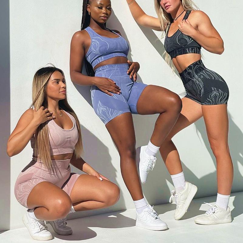 Active Sets 1/2/3Pcs Seamless Fitness Women Workout Yoga Set Raceback Sports Bra Gym Vest Crop High Waist Shorts Tights Activewear Suits, Blue shorts
Active Sets 1/2/3Pcs Seamless Fitness Women Workout Yoga Set Raceback Sports Bra Gym Vest Crop High Waist Shorts Tights Activewear Suits, Blue shorts