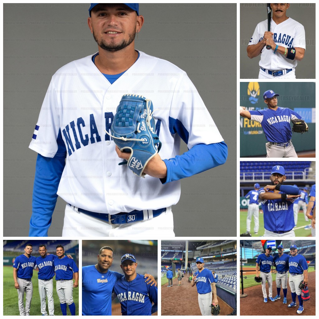 Team Nicaragua 2023 World Baseball Classic Jersey WBC Roberto Clemente Jonathan Loaisiga Rodney Theophile Steven Leyton Milkar Perez Juan Montes Benjamin Alegria, 2023 white
Team Nicaragua 2023 World Baseball Classic Jersey WBC Roberto Clemente Jonathan Loaisiga Rodney Theophile Steven Leyton Milkar Perez Juan Montes Benjamin Alegria, 2023 white