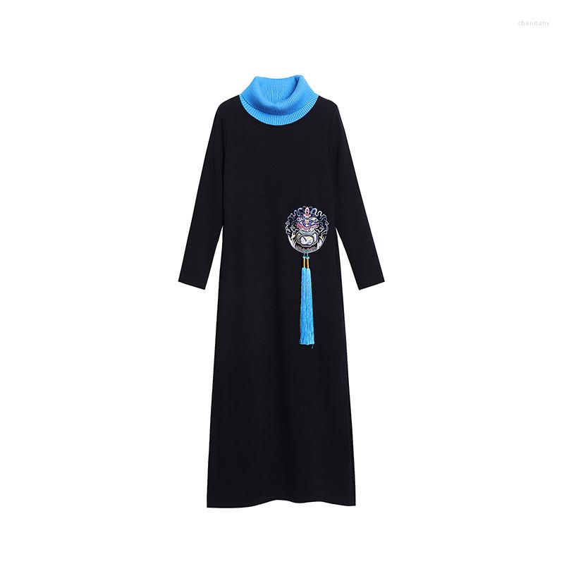 Casual Dresses Spring Autumn Dress Women Clothes Long Party Embroidery Vintage Elegant Vestidos Robe Femme YY2481, Black
Casual Dresses Spring Autumn Dress Women Clothes Long Party Embroidery Vintage Elegant Vestidos Robe Femme YY2481, Black