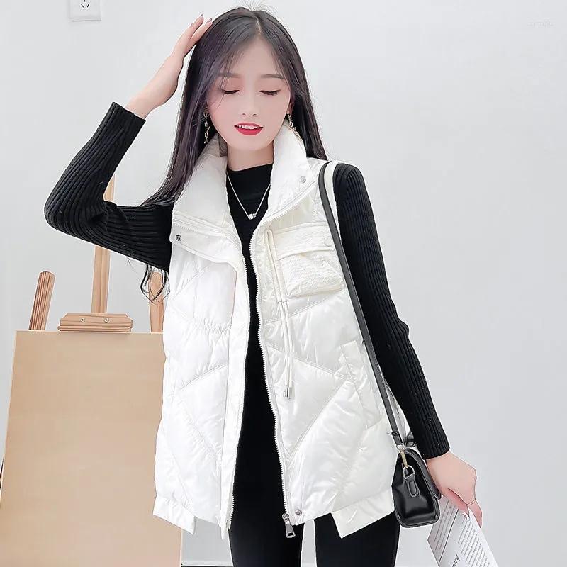 Women's Vests 2023 Autumn Winter Jacket Women Vest Parka Sleeveless Warm Glossy Down Cotton Padded Female Veats Waistcoat Outwear, Black
Women's Vests 2023 Autumn Winter Jacket Women Vest Parka Sleeveless Warm Glossy Down Cotton Padded Female Veats Waistcoat Outwear, Black