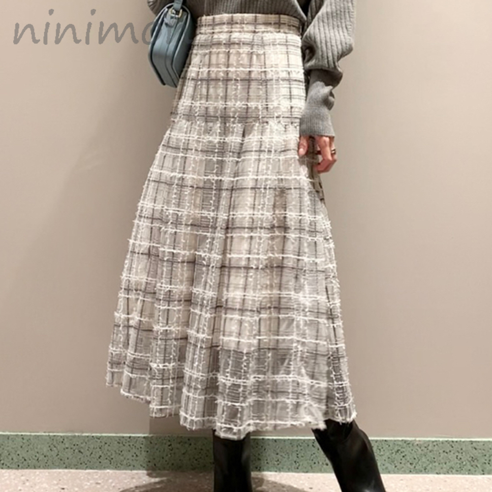 Skirts NINIMON Plaid Tulle Skirt High Waist Pleated Mesh Midi Skirt A-line Elegant Autumn Winter Checked Skirt Women Fashion Vintage 230313, Black
Skirts NINIMON Plaid Tulle Skirt High Waist Pleated Mesh Midi Skirt A-line Elegant Autumn Winter Checked Skirt Women Fashion Vintage 230313, Black