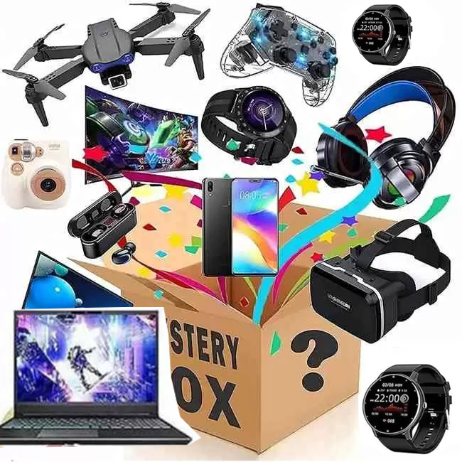 2023 new Lucky Mystery Box Blind Boxes Appliances Home Item Electronic Style Product Such Headsets smart Watches Surprise Gif Festive & Party Supplies
2023 new Lucky Mystery Box Blind Boxes Appliances Home Item Electronic Style Product Such Headsets smart Watches Surprise Gif Festive & Party Supplies