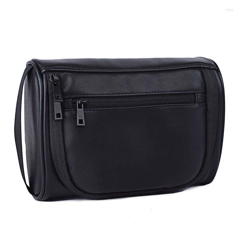 Cosmetic Bags PU Leather Travelling Wash Bag Waterproof Men Women Makeup Toiletry Organizer Necessaries Big Capacity Shaving Handbag, Black
Cosmetic Bags PU Leather Travelling Wash Bag Waterproof Men Women Makeup Toiletry Organizer Necessaries Big Capacity Shaving Handbag, Black