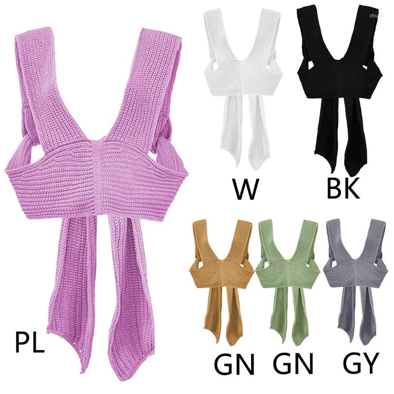Women's Tanks Women Knitted DIY Style Bandage Tank Top Sweater Solid Color Sexy Various Way To Wear Crop Sleeveless Irregular Vest, Black
Women's Tanks Women Knitted DIY Style Bandage Tank Top Sweater Solid Color Sexy Various Way To Wear Crop Sleeveless Irregular Vest, Black