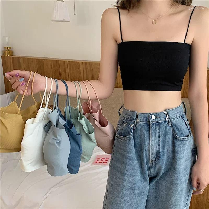 Women's Tanks Summer Women's Tube Top Sexy Padded Tank Tops Sleeveless Corset Female Lingerie Halter Thin Straps Camisole Built-in Bra, Black
Women's Tanks Summer Women's Tube Top Sexy Padded Tank Tops Sleeveless Corset Female Lingerie Halter Thin Straps Camisole Built-in Bra, Black