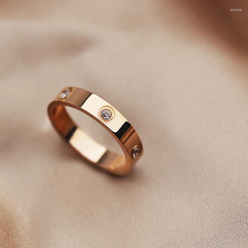 Wedding Rings Fashion Rose Gold Titanium Steel Ring With Stone Crystal For Girl Woman Couple In Cross Drop
Wedding Rings Fashion Rose Gold Titanium Steel Ring With Stone Crystal For Girl Woman Couple In Cross Drop