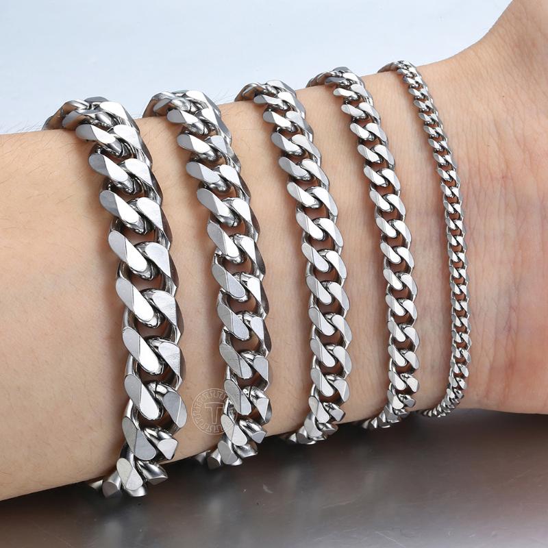 Link Bracelets Chain Never Fade Stainless Steel Bracelet For Women Men Charm Jewelry Men's Gifts Wholesale Items BusinessLink
Link Bracelets Chain Never Fade Stainless Steel Bracelet For Women Men Charm Jewelry Men's Gifts Wholesale Items BusinessLink