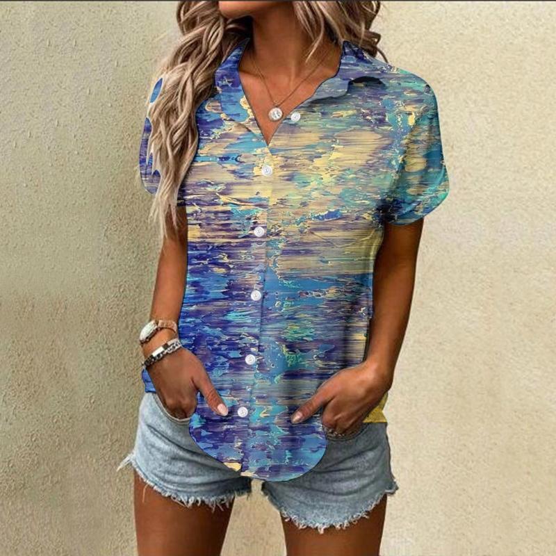 Women' Blouses Womens Spring Summer Flower Printed Short Sleeve V Giraffe Shirt Denim Shirts Tops Neck Fitted, Blue
Women' Blouses Womens Spring Summer Flower Printed Short Sleeve V Giraffe Shirt Denim Shirts Tops Neck Fitted, Blue