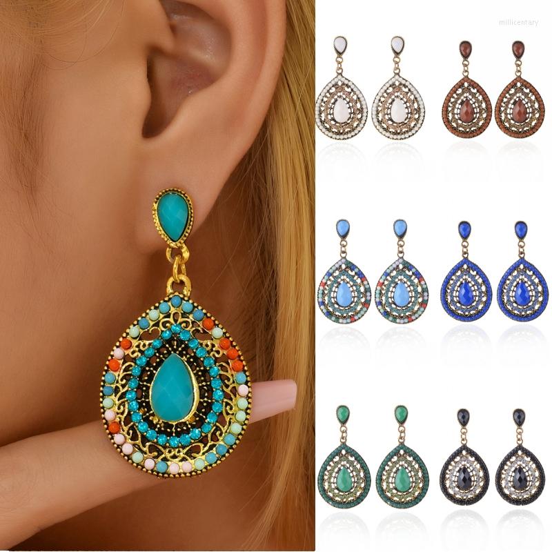 Dangle Earrings Multicolor Bohemian Style Rhinestone Beads Waterdrop Women Party Studs Eardrop Ladies Vintage Jewelry
Dangle Earrings Multicolor Bohemian Style Rhinestone Beads Waterdrop Women Party Studs Eardrop Ladies Vintage Jewelry