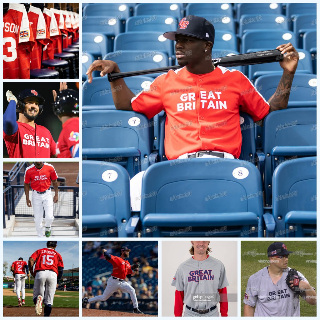 Team Great Britain 2023 WBC Jersey Trayce Thompson World Baseball Classic Harry Ford Matt Koperniak D'Shawn Knowles Alex Crosby Justin Wylie Nick Ward Tahnaj Thomas, Youth s-xl 2023 grey
Team Great Britain 2023 WBC Jersey Trayce Thompson World Baseball Classic Harry Ford Matt Koperniak D'Shawn Knowles Alex Crosby Justin Wylie Nick Ward Tahnaj Thomas, Youth s-xl 2023 grey