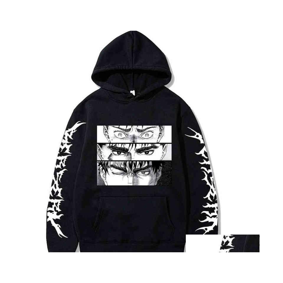 Men'S Hoodies Sweatshirts Mens Berserk Hoodie Men Women Harajuku Guts Three Forms Of Eyes Manga Unisex Oversized Long Sleeved Plov Dhrnq, White1
Men'S Hoodies Sweatshirts Mens Berserk Hoodie Men Women Harajuku Guts Three Forms Of Eyes Manga Unisex Oversized Long Sleeved Plov Dhrnq, White1