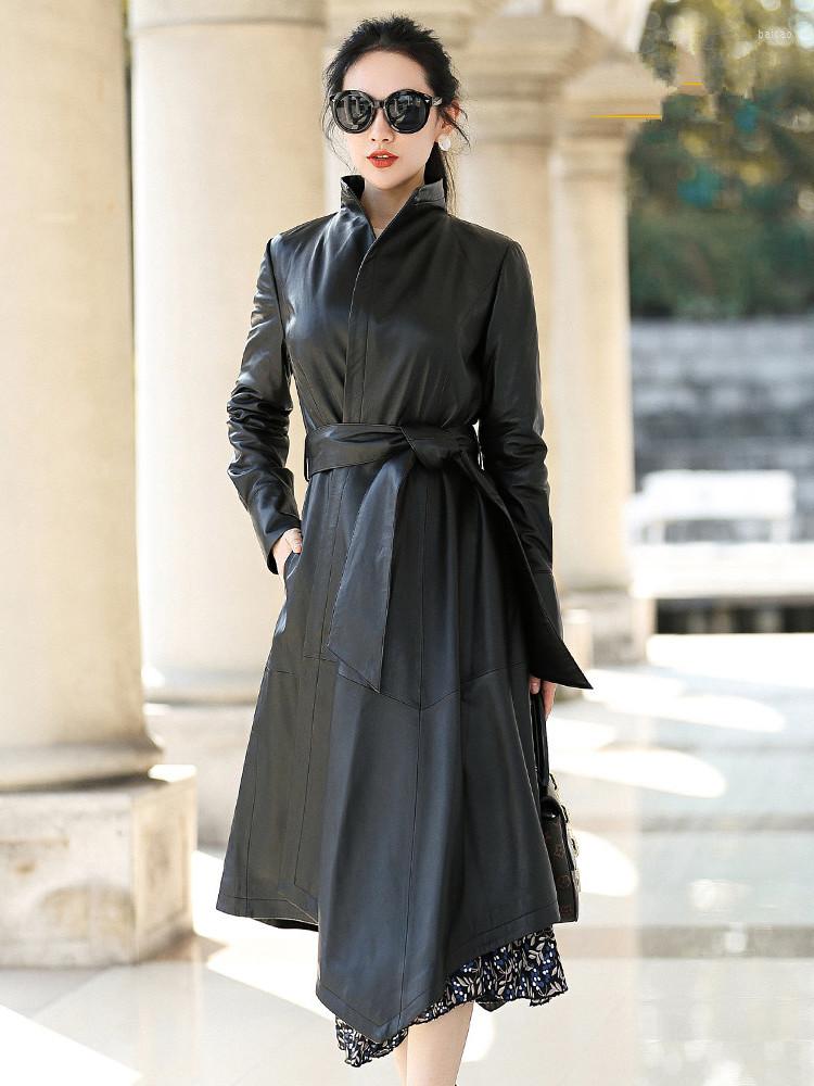 Women' Leather 2023 Genuine Sheepskin Coat Female Real Jacket Autumn Winter Women Long Trench Coats And Jackets, Black-thick
Women' Leather 2023 Genuine Sheepskin Coat Female Real Jacket Autumn Winter Women Long Trench Coats And Jackets, Black-thick