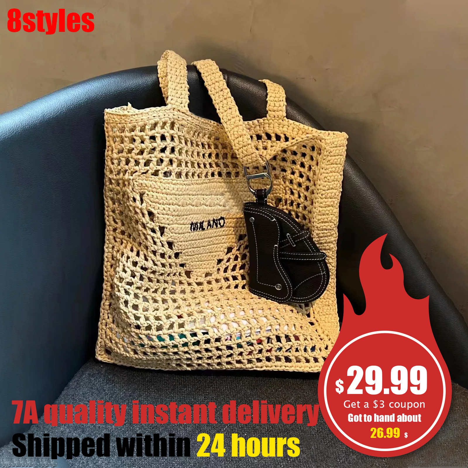 8 color PRADAA 7aaaa beach bags totes handbags Hollow out THE TOTE BAG Straw braid Shopping men women's fashion travel summer Shoulder cross Body purse lady hobo Basket, Yellow
8 color PRADAA 7aaaa beach bags totes handbags Hollow out THE TOTE BAG Straw braid Shopping men women's fashion travel summer Shoulder cross Body purse lady hobo Basket, Yellow